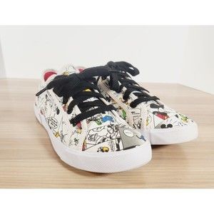 Disney Mickey Mouse Comic Themes Low Top Lace Up Sneakers Shoes size 8‎ RN129855